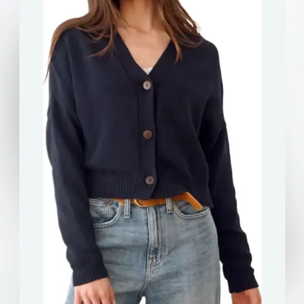 Abound Beige Button Down Cardigan(Size Medium)